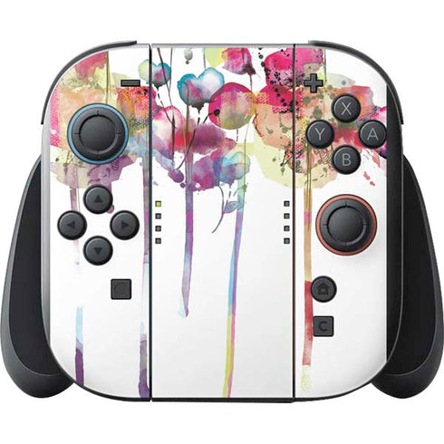 Painted Flowers Nintendo Switch 2 (2025) with Joy-Con Skin